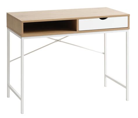 Desk TRAPPEDAL 48x95 oak/white | JYSK