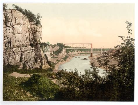 Brunel's tubular bridge, Chepstow, Wales. (Photochrom Print Collection ...