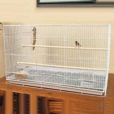 Example of a tabletop zebra finch cage setup. Add some toys and nesting ...