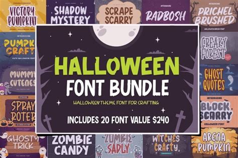 Halloween Font Bundle (1621603)