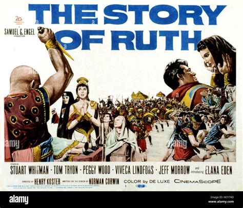 THE STORY OF RUTH, US poster, Thayer David, Elana Eden, Peggy Wood ...