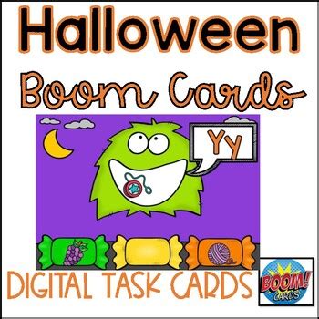 Halloween Boom Cards- Monster Beginning Sounds | TpT