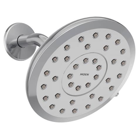 MOEN Verso 8-Spray Patterns with 1.75 GPM 6 in. Wall Mount Fixed Shower ...