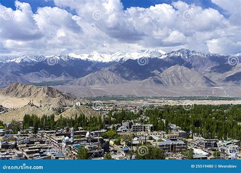 Leh - Capital of Ladakh, India Stock Photo - Image of culture, horizon ...