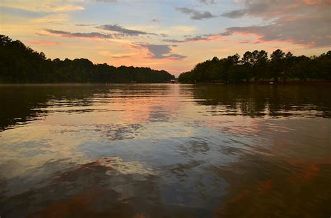 Lake Wedowee Alabama At Sunset Photograph by Michael Weeks