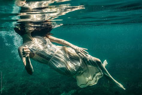 Woman Underwater Photography