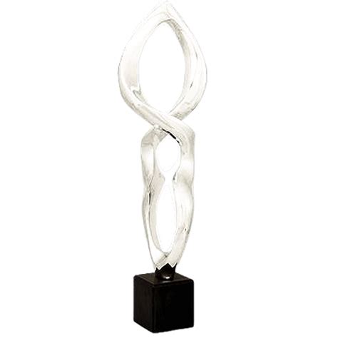 Dargenta Abstract Flame Silver Sculpture