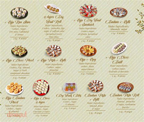 Menu of Kanti Sweets, MG Road, Bangalore | Dineout