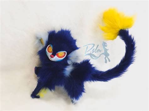 Pokemon Luxray plush art doll. Realistic soft figure action | Etsy