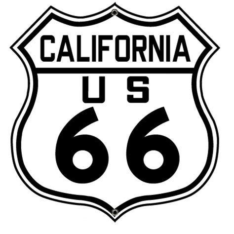 HossRods.com | ROUTE 66 CALIFORNIA HIGHWAY SIGN - Route 66 - Metal ...