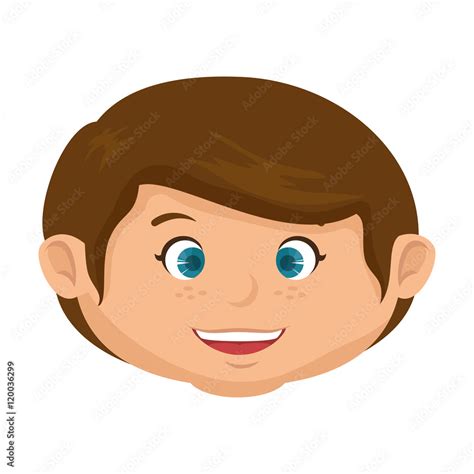 Happy Kids Face Clipart Cartoon