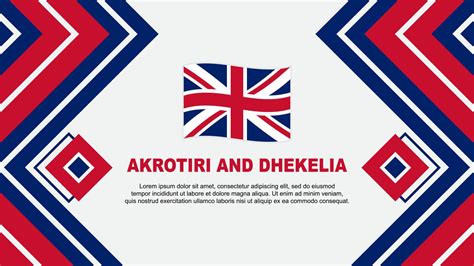 Akrotiri And Dhekelia Flag Abstract Background Design Template ...