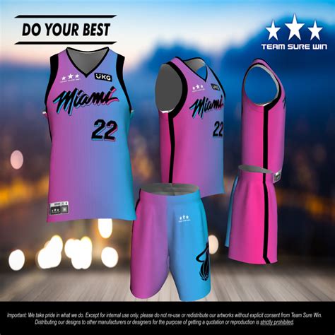 Miami Heat 2021 City Edition - Team Sure Win Sports Uniforms