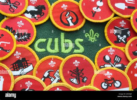 A Collection of Cub Scout Activity Badges Stock Photo - Alamy