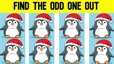 🎄 Christmas 🎅 Find the Odd One Out Puzzle | Odd Emoji Out Game - YouTube