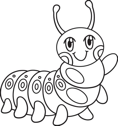 Cute Caterpillar Coloring Pages For Kids