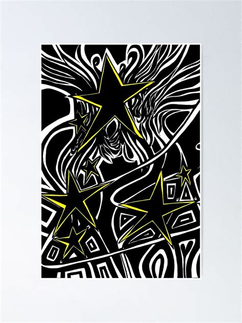 "Abstract Star Painting " Poster by CAFACES | Redbubble