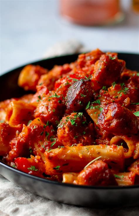 Chorizo & Paprika Pasta - Simply Recipe Lucy & Lentils | Sausage pasta ...