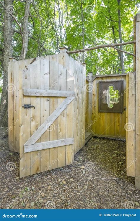 Shower Facilities at a Camping Site Stock Photo - Image of america ...