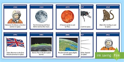 Space Travel Timeline Ordering Activity (teacher made)