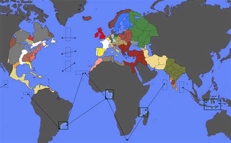 My best effort to recreate the Empire Total war Campaign Map, Start and ...