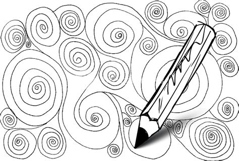 Abstract Design Drawing Made By Pencil. Vector Background Royalty-Free ...