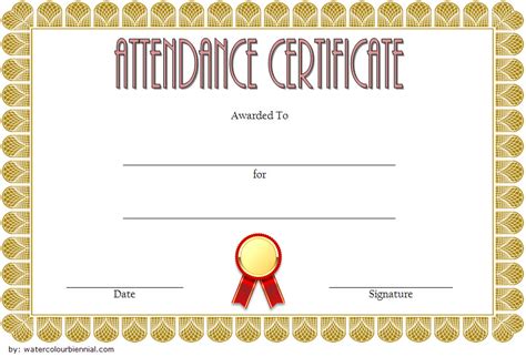 Free Perfect Attendance Certificate Word Template [2021 Updated Designs]