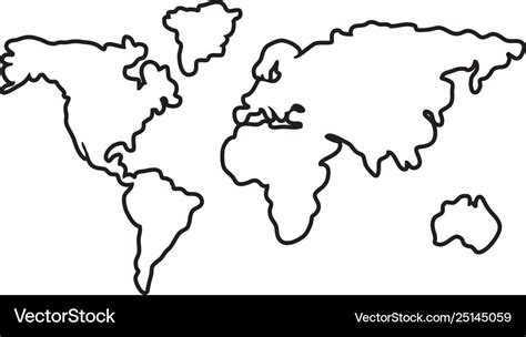 Continent World Map Svg