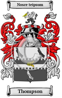 Thompson Name Meaning, Family History, Family Crest & Coats of Arms