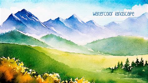 Watercolor Paintings Of Mountains