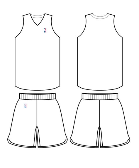 Free Jersey Template for Basketball Uniforms