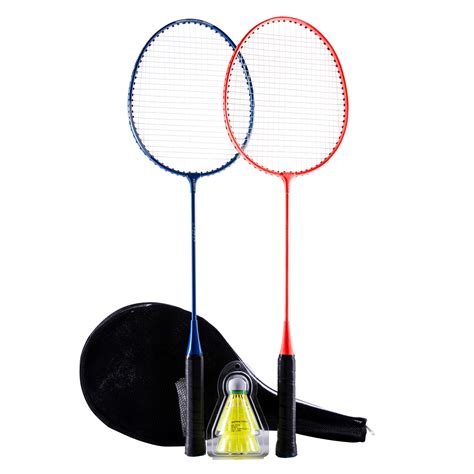 ADULT BADMINTON RACKET BR 100 SET STARTER BLUE RED