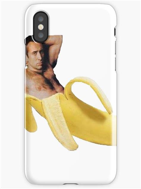 "Nicolas Cage In A Banana - Original Yellow" iPhone Cases & Covers by ...