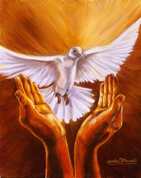 Come Holy Spirit Painting by Carole Powell