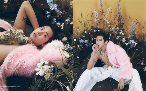 Former NU'EST member Ren surrounds himself with summer flowers in the ...