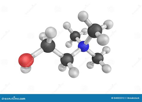 3d Structure of Choline Chloride, an Organic Compound Stock ...