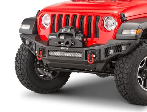 Go Rhino 331200T Rockline Winch Ready Front Bumper for 07-21 Jeep ...