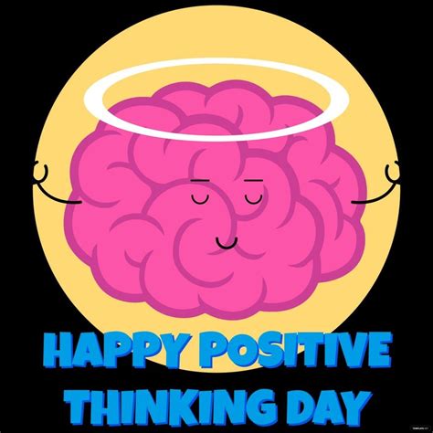 Happy Positive Thinking Day Vector in Illustrator, SVG, PSD, PNG, JPG ...