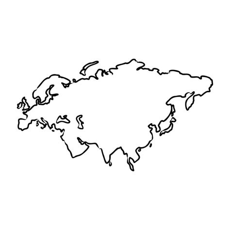 eurasia map vector sketch 7313319 Vector Art at Vecteezy