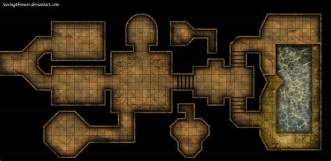 Clean crypt tomb dungeon map for DnD / Roll20 by SavingThrower on ...