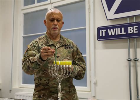 DVIDS - Images - Camp Kosciuszko Hanukkah Lighting Ceremony [Image 1 of 5]