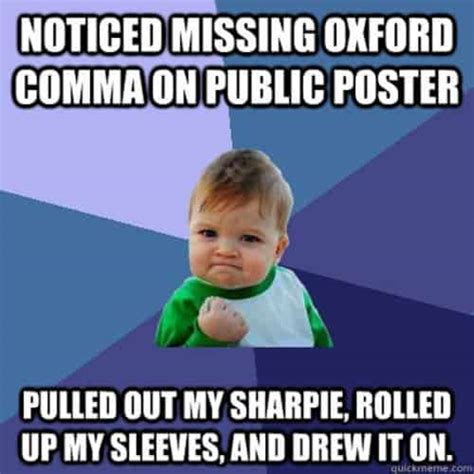 20 Witty Oxford Comma Memes That Highlight The Importance of ...