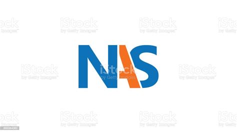 Nas Logo Stock Illustration - Download Image Now - Abstract, Blue ...