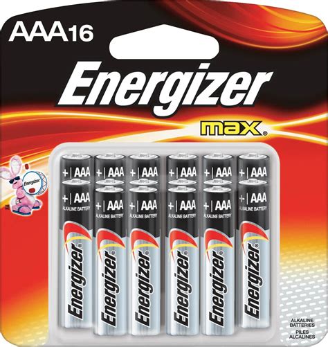 Best Buy: Energizer Max AAA Batteries (16-Pack) E92TP-16