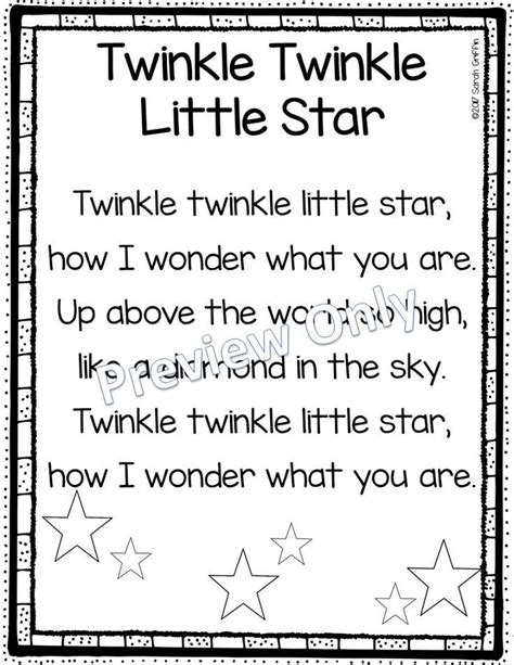 Twinkle twinkle little star nursery rhyme - hndop