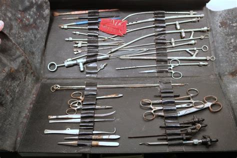 Sold at Auction: Embalming Tool Kit in Folding Case