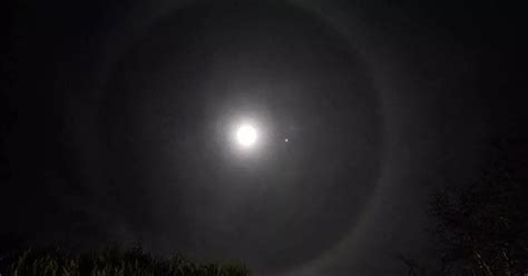 Live: Perfect lunar halo encircles moon in skies above Stoke-on-Trent ...