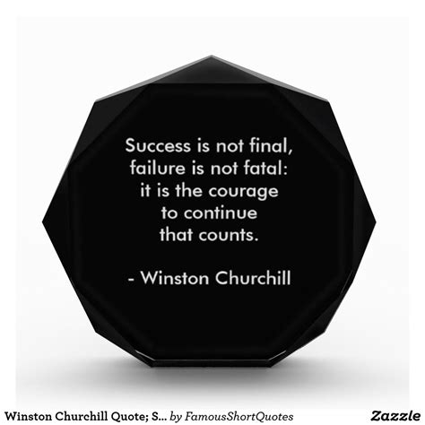 Winston Churchill Quote; Success Award | Zazzle.com | Winston churchill ...