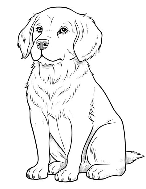 Realistic Dog Coloring Pages