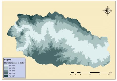 Elevation map of Panchganga basin. | Download Scientific Diagram